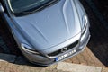 Frontal part of facelifted Volvo S60, top view