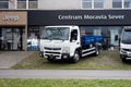 Mitsubishi Canter Fuso 7C15 light truck at dealership