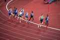 Male Runners Complete 1500m Distance in Track and Field Meet