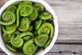 Ostrich Fern Fiddleheads Royalty Free Stock Photo