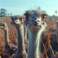 Ostrich looking at the camera Royalty Free Stock Photo