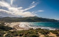 Ostriconi beach in the Balagne region of Corsica Royalty Free Stock Photo