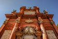 Ostrov,Czech Republic-October 10,2021.Piarist Monastery with Chapel of Virgin Mary of Einsiedeln.Pilgrimage chapel and funeral