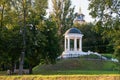 Gazebo on the high Volga coast