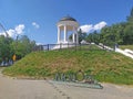 Ostrovsky`s Pavilion and Love sighn in Kostroma, Russia