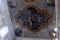 Fresco scenes from life of Jesus on the ceiling