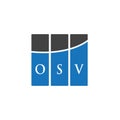 OSV letter logo design on WHITE background. OSV creative initials letter logo concept. OSV letter design.OSV letter logo design on Royalty Free Stock Photo