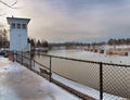 The Oswego River at sunrise