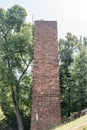 Chimney of crematorium at Auschwitz I, Former German Nazi Concentration and Extermination Camp