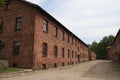 OSWIECIM, Poland - May 09, 2015: Buildings in former Nazi concentration camp Royalty Free Stock Photo