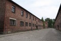 OSWIECIM, Poland - May 09, 2015: Buildings in former Nazi concentration camp Royalty Free Stock Photo