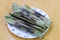 Otak otak, food with fish wrapped in leaf and grilled