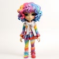 Jennifer: A Colorful Vinyl Toy With Rainbow Hair