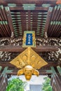 Hishidoro (Hanging bronze lamp) at Otani MausoleumSomon (Main Gate). Kyoto, Japan