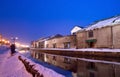 Otaru Canal in Winter Royalty Free Stock Photo