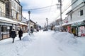 Otaru, Japan, January 28, 2018: Retail market is tourist attract