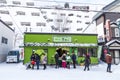 Otaru, Japan, January 28, 2018: Retail market is tourist attract