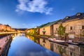 Otaru, Japan Warehouses and Canals Royalty Free Stock Photo