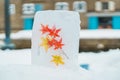 Otaru snow light path festival in winter season. landmark and popular for attractions in Hokkaido, Japan. Travel and Vacation Royalty Free Stock Photo