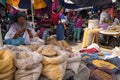 The Otavalo farmers and artisan market in Ecuador