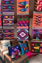 Indigenous textiles in Otavalo Ecuador