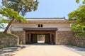 Oteichinomon Gate (1670) of Marugame castle, Japan Royalty Free Stock Photo