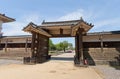 Oteninomon Gate (1670) of Marugame castle, Japan Royalty Free Stock Photo