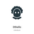 Othello vector icon on white background. Flat vector othello icon symbol sign from modern literature collection for mobile concept
