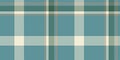 Other check fabric vector, content pattern plaid tartan. Perfect seamless background texture textile in cyan and light colors
