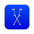 Other crutches icon digital blue