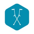 Other crutches icon, simple style