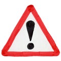 other danger sign illustration isolated over white Royalty Free Stock Photo