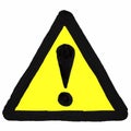 other danger sign illustration isolated over white Royalty Free Stock Photo