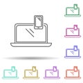 Other devices multi color icon. Simple thin line, outline vector of security icons for ui and ux, website or mobile application Royalty Free Stock Photo