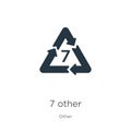 7 other icon vector. Trendy flat 7 other icon from other collection isolated on white background. Vector illustration can be used