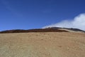 Otherwordly rocky landscape on volcanic mountain