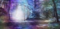 Otherworldly Visitation Ethereal Woodland Scene