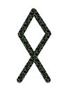 Othila. Ancient Scandinavian runes Futhark. Used in magical scripts, amulets, fortune telling. Scandinavian and Germanic