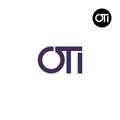 OTI Logo Letter Monogram Design Royalty Free Stock Photo
