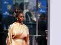 Oti Mabuse arrives for the Bafta tv awards.