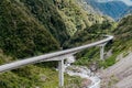 Otira Viaduct, Arthur`s Pass national park, New Zealand