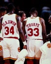 Otis Thorpe and Hakeem Olajuwon, Houston Rockets