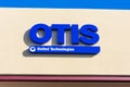 Otis United Technologies sign at Otis Elevator company office in Silicon Valley