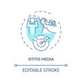 Otitis media concept icon