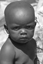OTJIKANDERO NAMIBIA OCTOBER 09, 2014: Unidentified child Himba tribe. Otjikandero Himba Orphan Village Project