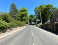 Otley Road in East Morton, Yorkshire, UK Royalty Free Stock Photo