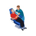 Otolaryngologist Isometric Icon