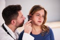 Otolaryngology Ear Check Using Otoscope