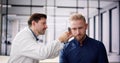 Otolaryngology Ear Check Using Otoscope Royalty Free Stock Photo