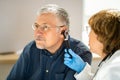 Otolaryngology Ear Check Using Otoscope Royalty Free Stock Photo